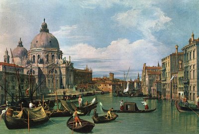 The Grand Canal and the Church of the Salute by Giovanni Antonio Canal